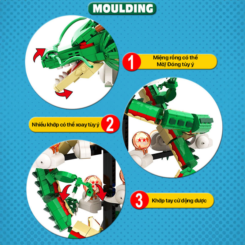 Mô hình lắp ghép - Dragon Ball Shenron - 5007 3 mo hinh lap ghep dragon ball shenron 03